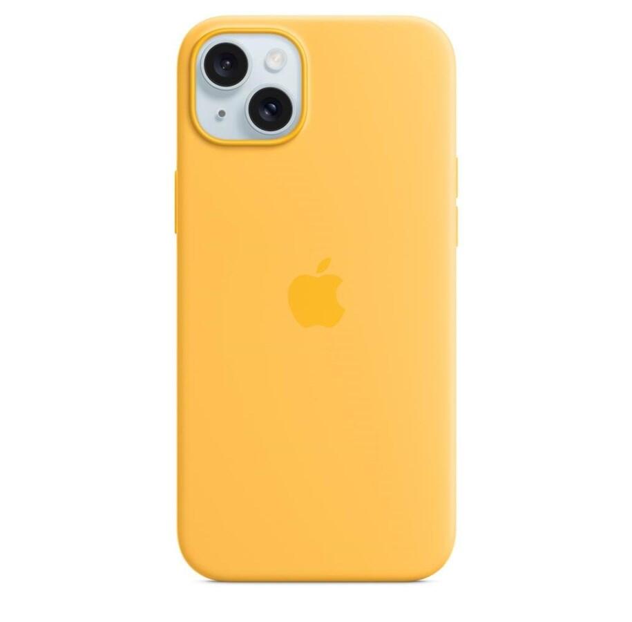 Apple iPhone 15 Plus Silikon Case mit MagSafe - Sonnenlicht Apple iPhone 15 Plus Silikon Case mit MagSafe - Sonnenlicht